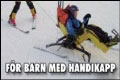 Här kan barn med handikapp lära sig åka skidor.