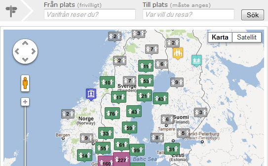 Kartor på Barnsemester.se