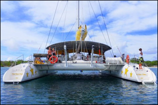 Båtutflykt på Guadeloupe